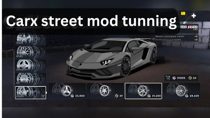 Carx street mod tunning